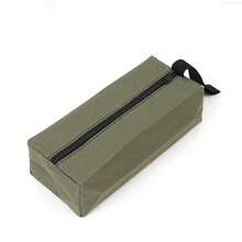 Bolsa de herramientas de mano de tela Oxford pequeña, Hardware anticaída, bolsa organizadora de almacenamiento ligera multifuncional, Kit de reparación - pequeño rojo - Ver 7