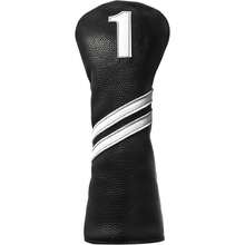 FINGER TEN 时尚高尔夫球杆套，1 件装，适用于一号木杆、球道木杆和混合杆，优质 PU 皮革，绣有数字 135X，配有可更换标签，提供卓越的保护和便捷的识别。 - #3 - 查看 1