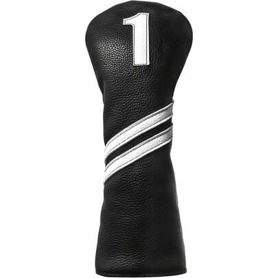  Bộ 1 bao bọc đầu gậy golf FINGER TEN thời trang dành cho gậy Driver, Fairway và Hybrid, chất liệu da PU cao cấp với số thêu 135X và thẻ có thể thay thế để bảo vệ tối ưu và dễ dàng nhận biết.