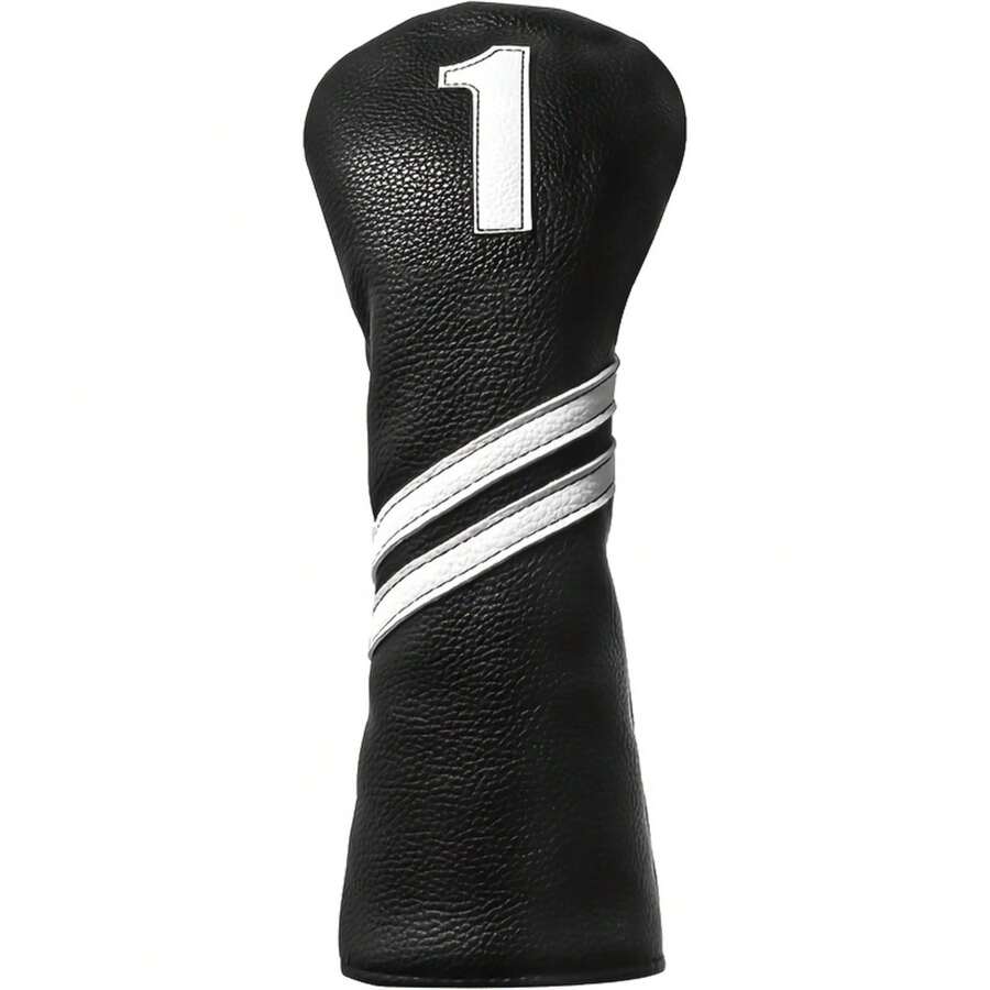 FINGER TEN 时尚高尔夫球杆套,1 件装,适用于一号木杆、球道木杆和混合杆,优质 PU 皮革,绣有数字 135X,配有可更换标签,提供卓越的保护和便捷的识别。 - #3 - 查看 1