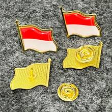 2 piezas Alfileres de bandera de diferentes países, insignias de bandera de resina ondulada, broches de medalla de aleación, adecuados para varios eventos, festivales, conferencias, alfileres de solapa - Multicolor - Ver 18