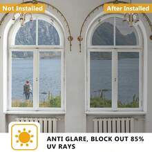 Privacy Mirror Window Film, Scratch-Resistant, 5m X 50cm, Insulates Against Heat And UV Rays, Reflective Window Film - Silver - View 4