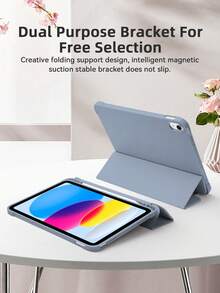 DANYCASE 11英寸平板电脑保护套，带笔槽，适用于A16 Air 11 M3 M2 Pro 11 M4 M5 7代 8代 9代 10.2英寸 10代 10.9英寸 Air 4 Air 5，防摔设计 - 紫色 - 查看 7