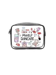 Hair Accessories PVC Makeup Bag, Travel Storage Bag - Girls Lightweight Makeup Bag, Portable Makeup Bag, Cruise Travel Large Capacity, Back To School Season - Multicolor - View 5