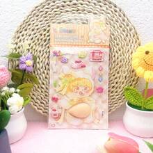 可爱的小熊兔子软肚皮捏捏贴纸 - 彩色 - 查看 12