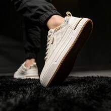 1双时尚布艺西米亚风格休闲舒适系带平底鞋 - 白色 - 查看 7