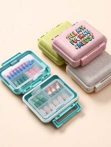 Hộp đựng thuốc mini 6 ngăn di động, hộp đựng thuốc, hộp đựng thuốc du lịch in hình "My Pill Bag" và hình viên thuốc, hộp đựng thuốc 6 ngày/tuần, hộp đựng thuốc du lịch lần đầu, hộp đựng vitamin hàng ngày, hộp đựng thuốc bỏ túi, hộp đựng đồ xinh xắn, vật dụng cần thiết trong gia đình và khi đi du lịch. - Nhiều màu - Xem 7