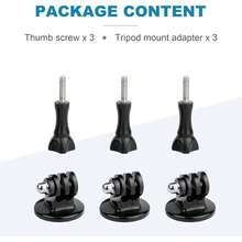 Tripod Mount For Tripod Mount Adapter With Thumb Screws Compatible With Hero 13 12 11 10 9 8 7 6 5 4 3 3+ 2 1 Session Fusion MAX DJ Osmo Action Camera - View 6