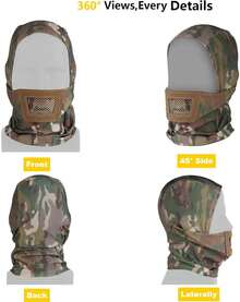 Tactical Balaclava Mask With Breathable Mouth Guard For Outdoor - OF - View 3