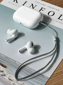 Auriculares inalámbricos, auriculares Bluetooth verdaderamente inalámbricos - compatibles con Apple y Android, con micrófono incorporado, a prueba de sudor, color blanco - S32 - Ver 2