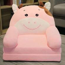 Cartoon Folding Sofa, 30D High-Density Sofa, Three-Fold Sofa Bed, Space-Saving Folding Sofa Bed, Removable And Washable Leisure Folding Sofa, Sofa, Folding Sofa, Small Reading Folding Sofa for The Living Room, Nap Folding Sofa, Seat Stool - Rosa - Ver 6