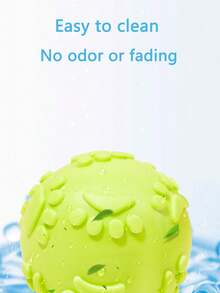 发声球形狗狗玩具，爪印图案，耐用耐嚼，宠物牙齿护理球 - 彩色 - 查看 6