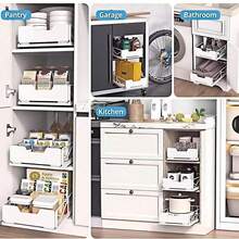 Pull Out Storage Rack, Seasonal Clothing Storage, Drawer Storage, Smooth Pull-Out Deep Cabinet For Effortless Retrieval - Multicolor - View 10