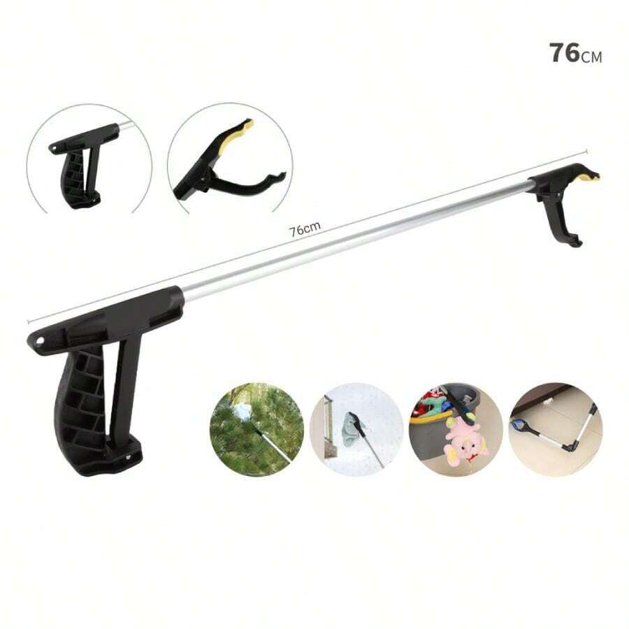 Pinza RECOGE OBJETOS Pinza Larga para Alcanzar Objetos - Pinza de Alcance Brazo con Pinza LARGA para Alcanzar Objetos ALCANZADOR de Objetos Pinzas recoge Objetos PINZA TELESCÓPICA. - Plateado - Ver 1