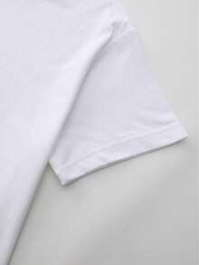 T-Shirt With F1 Team Motif, Comfortable Short-Sleeved Shirt Made Of Pure Cotton For Men, Stylish Streetwear Shirt, Outdoor Sports Shirt, Suitable For Everyday Wear,  Racing Car Design, A Great Gift For Friends. - 白色 - 查看 5