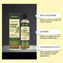 100毫升迷迭香洗发水和护发油，保湿滋养，令秀发亮泽，清爽头皮，日常护理/放松，植物萃取，温和不刺激，净化空气 - 多樣化香型 - 查看 5