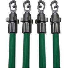 4 X Extending Clothes Prop Washing Line Pole Galvanised Heavy Duty Support 2.2m - B - View 3