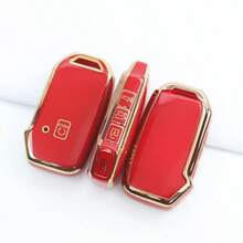 1pc Suitable For Kia Car Key Fob Cover, Fit For Cerato/Ceed/Forte/NIRO/Sorento/Seltos/Sportage/Soul/Telluride/K5, Dust-Proof & Shockproof High-End Fashion Key Holder - Horseshoe Buckle 5 - View 5