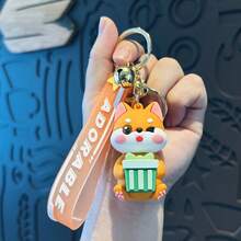 2026新款可爱秋田犬毛绒钥匙扣，萌系挂件，情侣礼物，朋友礼物，节日礼物，生日礼物，收藏礼物 - 彩色 - 查看 6