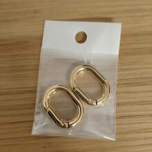 2 chiếc vòng lò xo hình bầu dục, vòng thun hình bầu dục, khóa lò xo hình bầu dục dùng cho túi xách, quần áo, phụ kiện, móc khóa, v.v. Móc khóa đuôi, dụng cụ leo núi, móc khóa carabiner, phụ kiện du lịch, phụ kiện túi xách - Nhiều màu - Xem 7