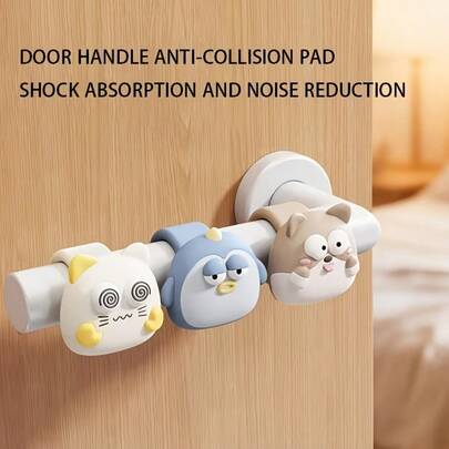 1pc Door Knob Bumper Pad | Heavy Duty Silicone Protector, Suitable For Walls And Furniture, Prevents Scratches And Noise From Door Knobs, Cabinet Handles, Window Handles - Universal Type