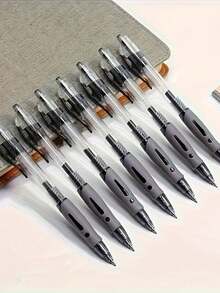 1支/10支/36支装 0.5mm 按动式圆珠笔套装，黑色/红色/蓝色 0.5mm 墨水笔芯，书写流畅，按压式笔芯，散装包装，文具，办公用品，礼品 - A - 查看 1