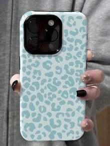 Apple 17 Pro Max Christmas Gifts Fashionable Leopard Print, Dual-Layer Protective Phone Case For  16 Pro Max, 15 Pro, 13, 11, 12, Phone Case For All Models - Fits Phone 17 Pro Max New - 淺藍色 - 查看 28