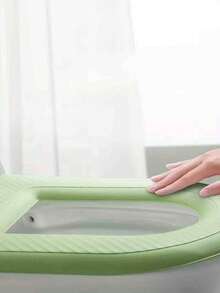 1 Set de Alfombra de Baño Gruesa e Impermeable, Juego de Almohadillas de Inodoro Lavables y de Secado Rápido, Incluye 10 Pastillas Perfumadas, Baño Fresco - Multicolor - Ver 4