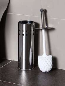 1 Set Metal Toilet Cleaning Brush, Bathroom Toilet Brush Set - Straight - View 6