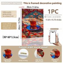 1pc, Canvas Wall Art, Framed Wall Art, Turkish Tea Art Prints, Middle Eastern Cafe Wall Decor, Bohemian Middle Eastern Decor, Islamic Decor, Cozy Kitchen Poster, Middle Eastern Home Decor, Room Decor Aesthetics, Dorm Decor, Bedroom Decor, Living Room Decor, Bathroom Decor, Kitchen Decor, Apartment Decor, College Decor, Easter Gifts - Coffee - View 17