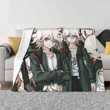 Nagito Nightmare Low Price New Print Novelty Fashion Soft Warm Blanket  Nagito Komaeda - 黑色 - 查看 1