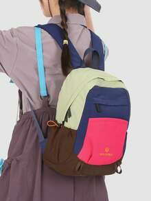 New Sports Lightweight Backpack Large-Capacity Leisure Travel Backpack High-Value Students Simple Bag Girl - Multicolor - View 2