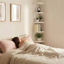 Tier Wall Shelf Unit Lack Shelf, Versatile Floating Shelves Wall, Bedroom Book Shelf, Vanity Display Shelves, Tall Decorative Shelving Unit, Long Shelves Storage White - 7 Tier Wall Shelf -white - View 8