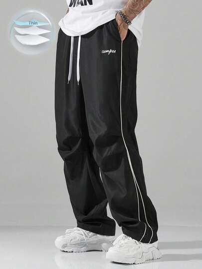 pans de hombre Pantalones de estilo universitario callejero para hombres, otoño Pantalones de hombre para todas las estaciones