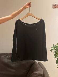 Women Tops - Black - View 8