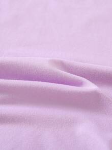 Disney Apparel Featuring A Classic Mickey Mouse And Friends Double-Sided Cartoon Print On A Girls' T-Shirt. This Soft, Breathable Short-Sleeve Crew Neck Tee Is Perfect For Spring And Summer Wear, Ideal For Everyday Outfits, Vacation Leisure, Outdoor Adventures, School Life, And Shopping Trips. It Also Makes An Excellent Gift For Boys And Girls Alike. Every Child Deserves One. - Mauve Purple - View 6