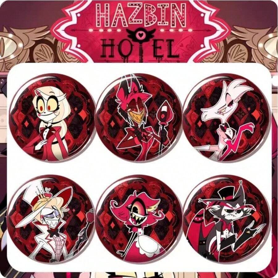 58mm Hell Inn Anime Merchandise Badge Alastor Angel Student Pin - 1PC - View 1