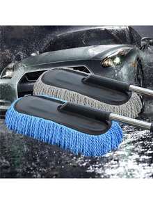 Retractable & Washable Car Duster Wax Mop Cleaning Brush - Multicolor - View 9