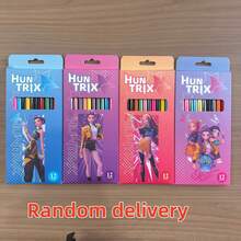 12pcs K-POP Theme 2B Pencils, Student Stationery Set, Random Styles - Multicolor - View 8