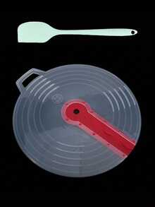 1个硅胶烘焙防溅罩，适用于搅拌碗，厨房防溅工具，可用于鸡蛋、面糊和酱汁，是圣诞节、万圣节、感恩节和情人节烹饪准备的理想之选，适用于手动和电动搅拌器，防溅罩 - 彩色 - 查看 15