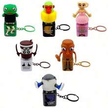1Pc Italian Brainrot Funny Sound Keychain With Glow & Voice Feature, Novelty Italian Meme Sound Button Keyring, Funny Animals Stress Relief Fidget Toy, Creative Sensory Autism Anxiety Relief Gag Gift, Fashion Bag Charm Backpack Pendant Accessory For Teens Adults Women Men - F:茶杯女孩 - 查看 10