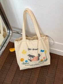 时尚百搭卡通可爱大容量轻便女士手提包休闲钱包 - 彩色 - 查看 4