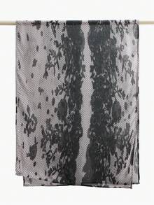 1 chiếc khăn trùm đầu nữ kiểu Bohemian cổ điển in hoa, chất liệu viscose mềm mại, chắn gió, thích hợp cho phong cách đường phố mùa xuân/hè, phụ kiện hàng ngày đa năng. - Lạc đà đen - Xem 6