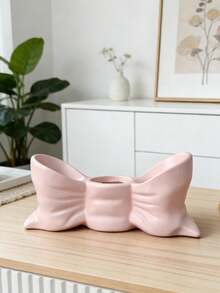 1pc White & Pink Bow Toothbrush Holder, 3-Slot Independent Bathroom Countertop Storage Rack, Multi-Function Toothbrush & Toothpaste Organizer, Durable & Elegant Home Decor Accessory, Fashionable Bathroom Supplies - Multicolor - View 11