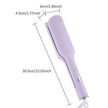 Hailicare 32mm Hair Curler With Negative Ions, 4 Temperature Settings, 30s Fast Heating,Creates Long-Lasting Beach Waves,Perfect Gift For Girlfriend - Mauve Purple - View 10