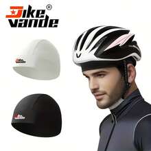 Este gorro de ciclismo para todas las estaciones está diseñado para hombres y es perfecto para correr y otras actividades al aire libre. Es tanto una gorra suave para ciclistas y motociclistas como un equipo de cabeza transpirable y refrescante adecuado para hombres. - 1 Negro - Ver 5