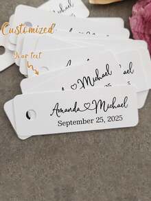 Customized Gift Cards, Customized Thank You Cards, Customized Name Tags, Customized Gift Tags, Valentine's Day Gift Tags, Valentine's Day, Mother's Day, Chinese New Year, Party Favor Labels - Multicolor - View 1