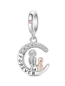 100% 925 Sterling Silver Mother's Day Series Pendant, Women's DIY Jewelry Accessories, Suitable As Birthday, Wedding, Music Festival, Mother's Day, Valentine's Day And Other Holiday Gifts - Multicolor - View 18
