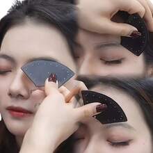 3pcs Reusable Metal Eyebrow Shaping Stencil Kit - 1 Minute Eyebrow Shaper, Fits Different Brow Types, Numbered Template Set For Home Use - Black - View 8