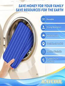 1/2 miếng lau bằng sợi microfiber tương thích với máy lau nhà Wet Jet, đầu lau nhà đa năng 12 inch dùng được cả khô và ướt. - vải lau nhà - Xem 3
